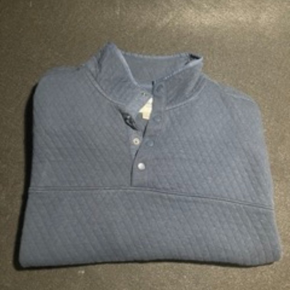 Mens Goodfellow Blue 1/4 Button Sweater